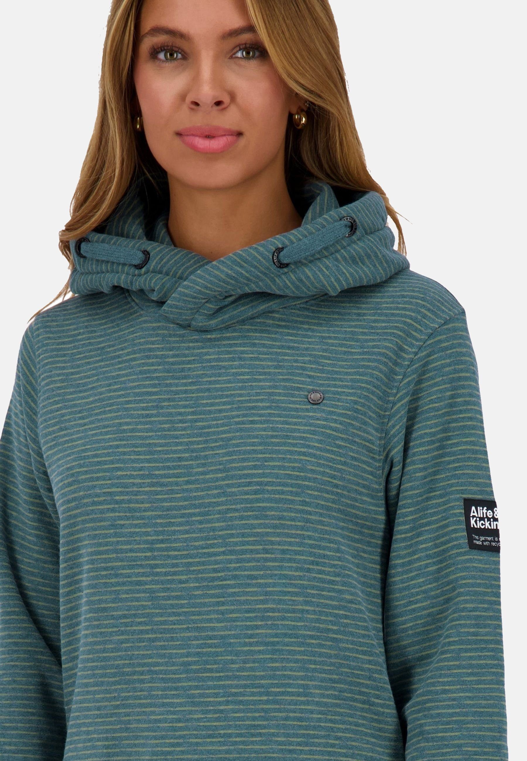 Kapuzensweatshirt Alife (1-tlg) & SarinaAK Kickin Z Hoodie Regular Hoodie oceanic melange Fit