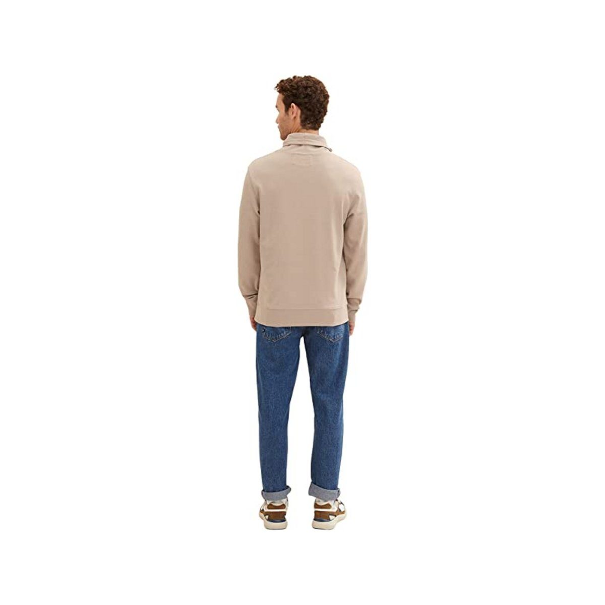 TOM TAILOR quarry beige beige (1-tlg) Sweatshirt