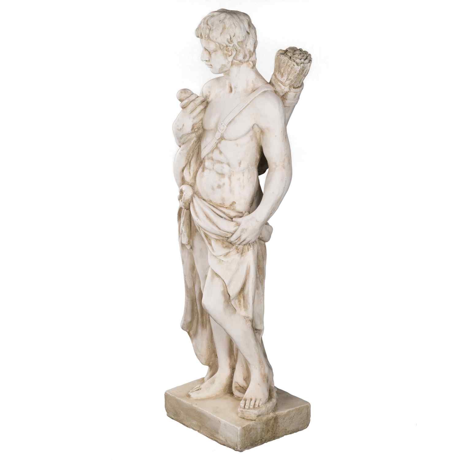 Gartenfigur, 11kg 86cm Dekofigur 14011 Riesige Dekofigur BIRENDY Statue gri.David