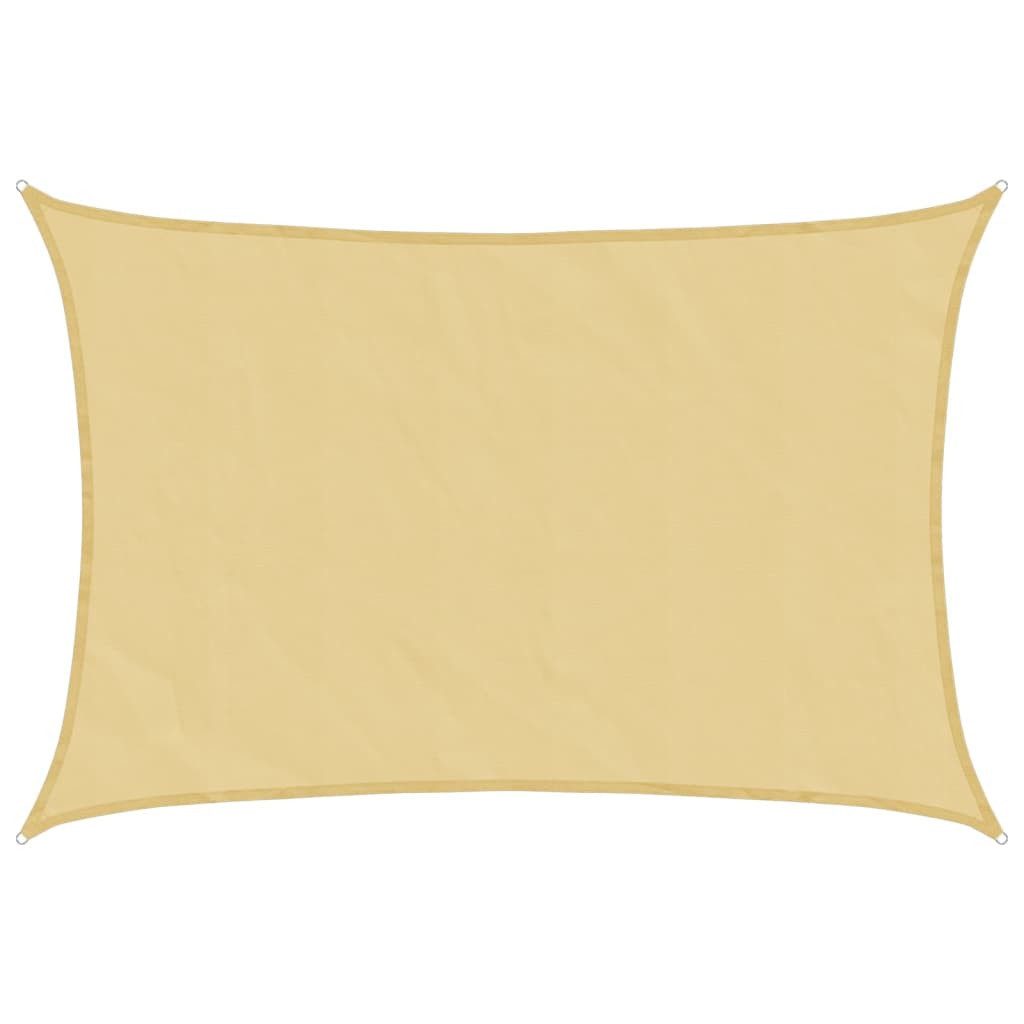 furnicato Sonnensegel 2,5 x 2 m in Sand – Wasserfest und UV-beständig, (1-tlg)