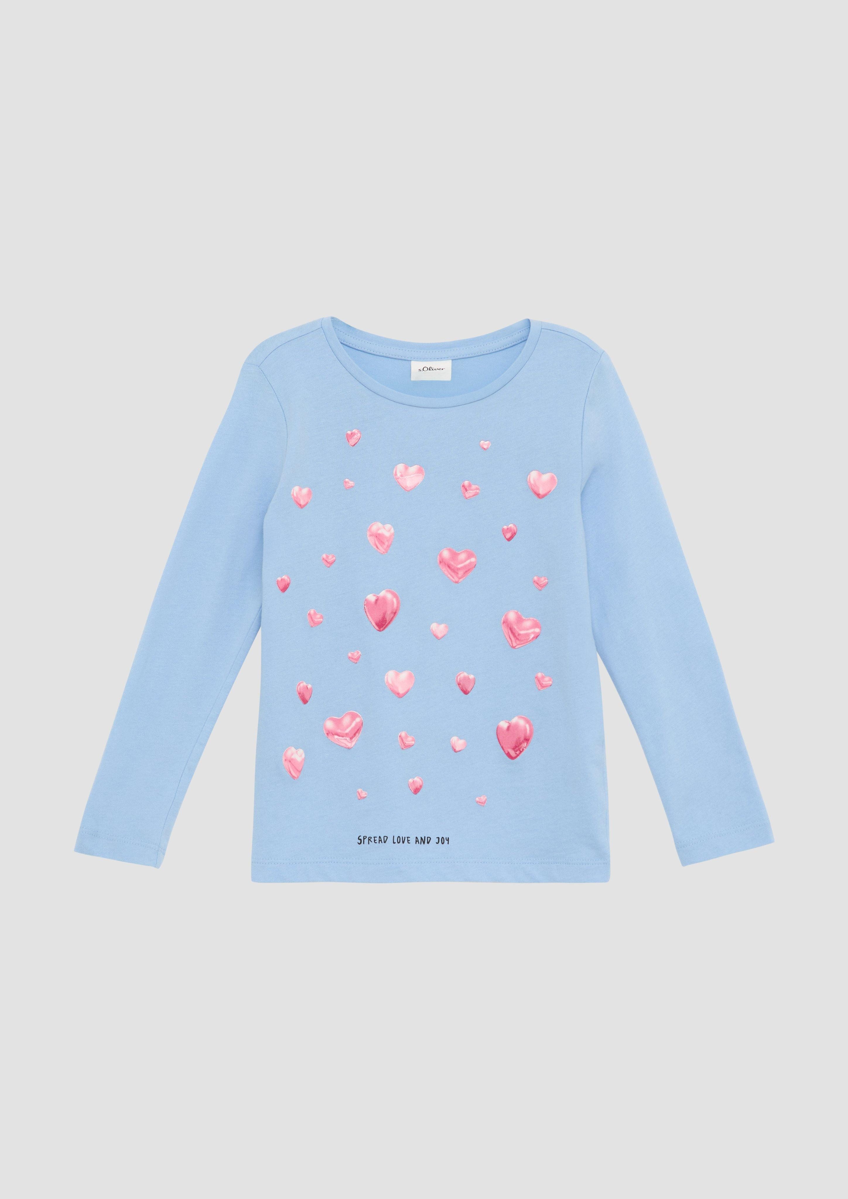 Langarmshirt Jersey-Longsleeve mit Silicon-Print