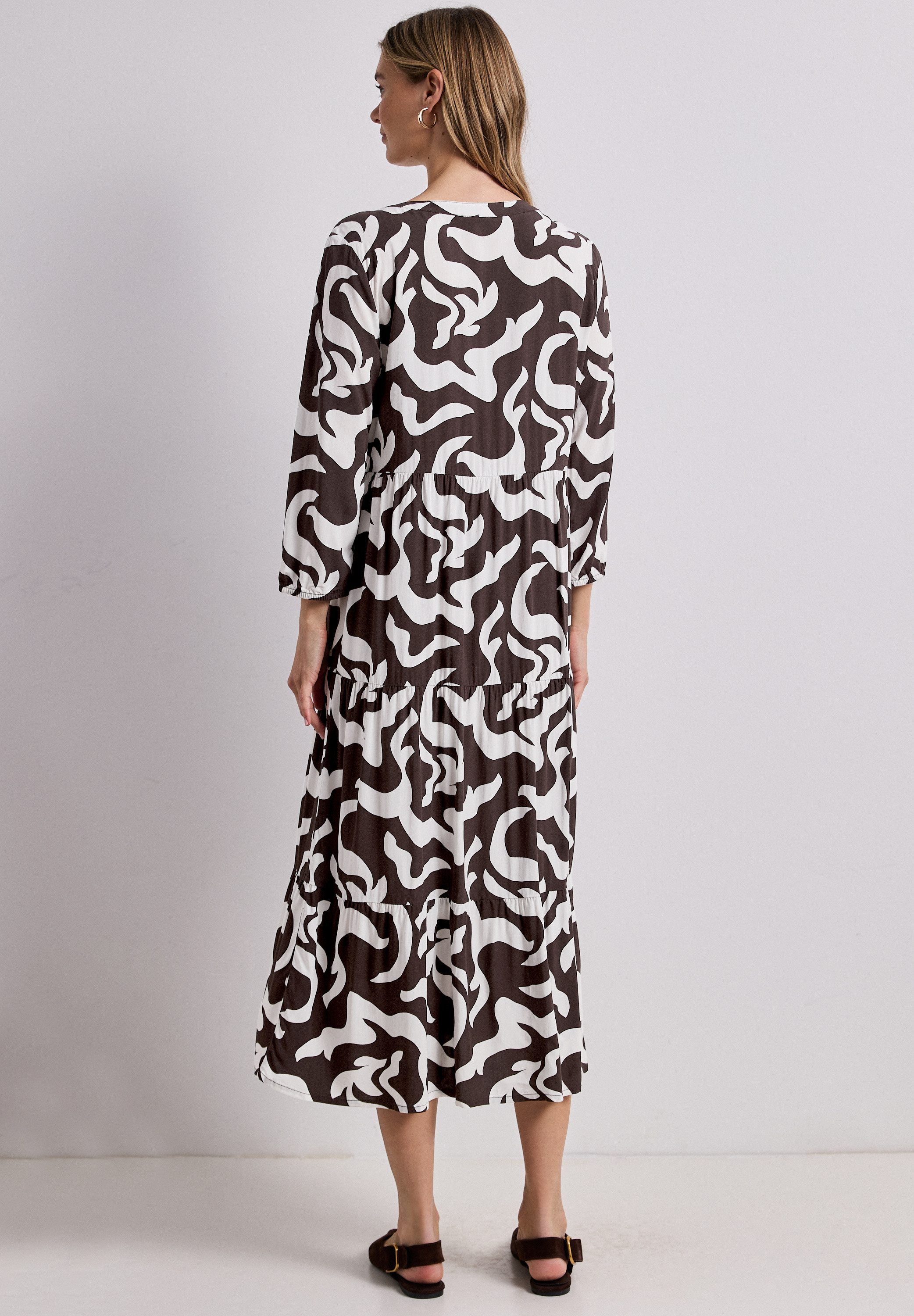 STREET ONE Maxikleid mit allover Print