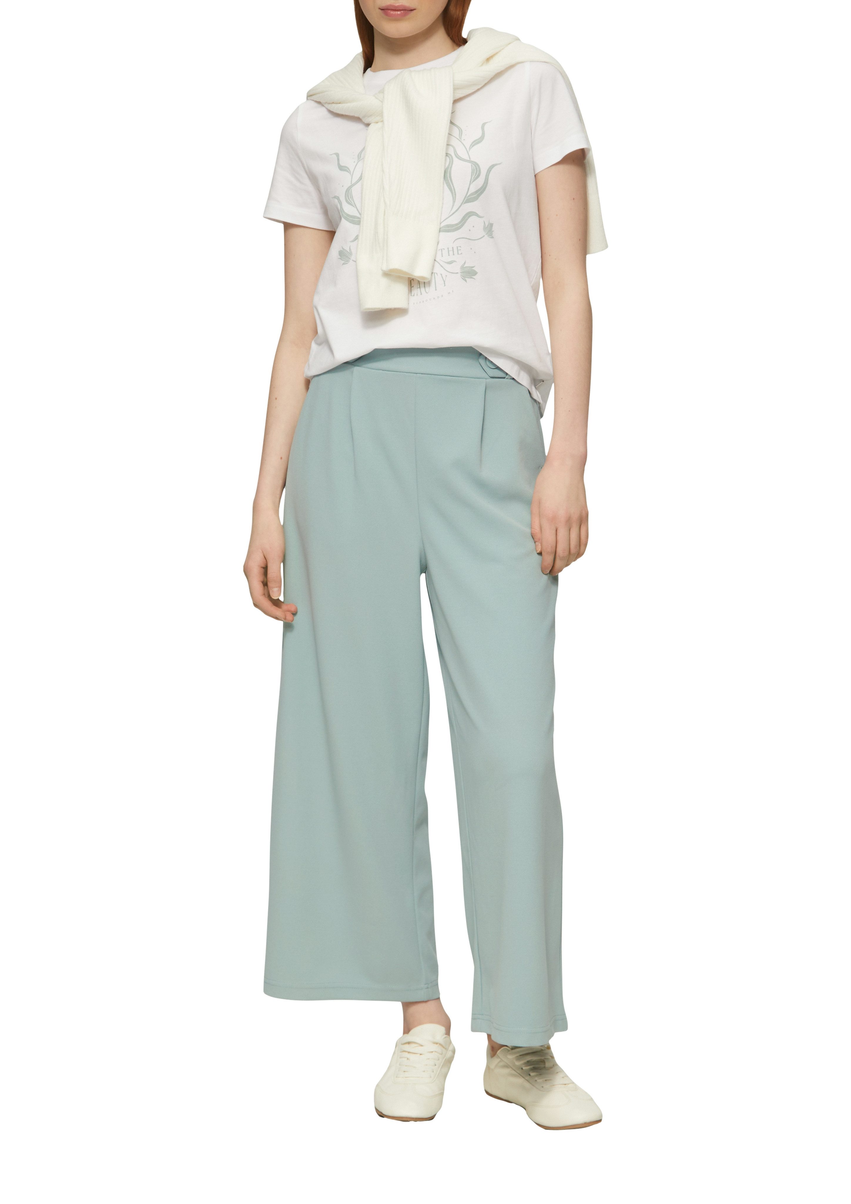 QS Culotte Sommerhose mit Knopf-Design am günstig online kaufen