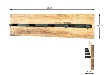 möbelando Garderobe Torino Oak 9, 60 x 15 x 6 cm (B/H/T)