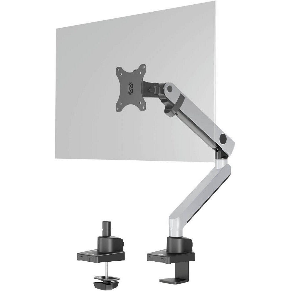 DURABLE Monitor-Halterung 1 Monitor Halterung SELECT PLUS für 1 Monitor - silber, (bis 32.00 Zoll, 1-tlg., VESA Norm = 7,5 x 7,5 cm, 10 x 10 cm)