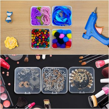 Belle Vous Aufbewahrungsbox Kunststoffbehälter (24 Stk) für verschiedene Zwecke, Kunststoffboxen (24 STK) für Pillen, Perlen, Schmuck und Kleinteile