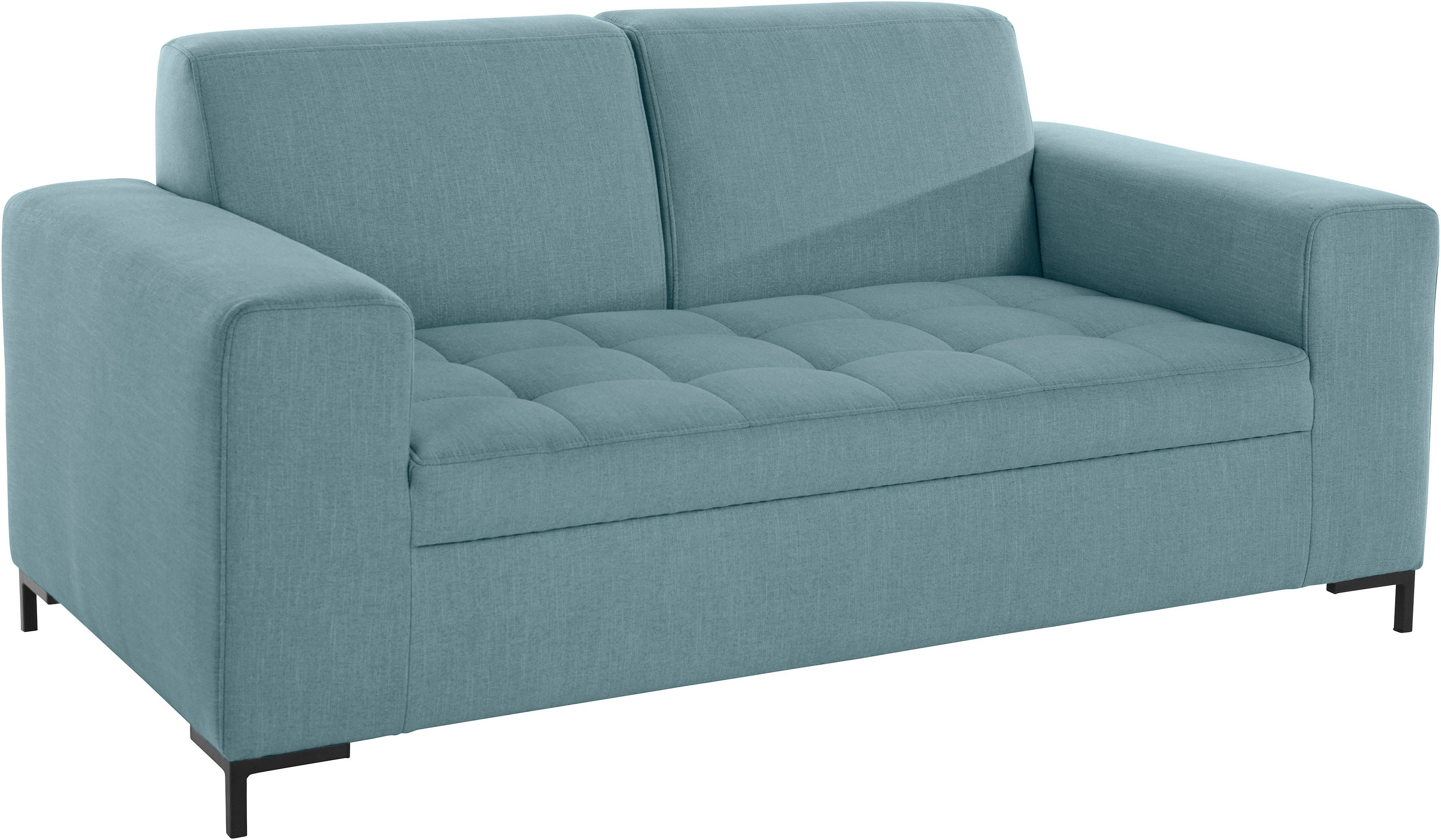 OTTO products 2-Sitzer Grazzo, hochwertige Stoffe aus recyceltem Material, Steppung im Sitzbereich