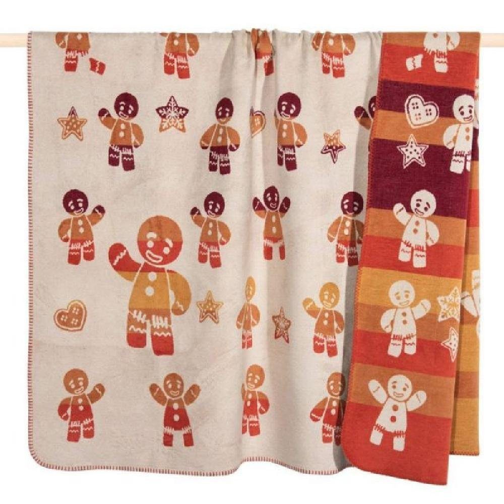 Wohndecke Decke Ginger Sand Lebkuchenmänner (150x200cm), günstig online kaufen