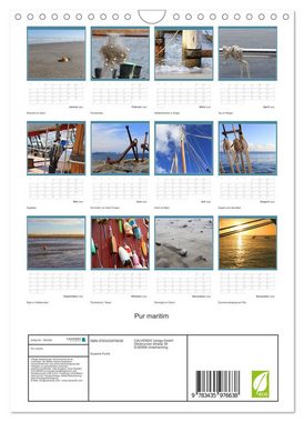 CALVENDO Wandkalender Pur maritim (Wandkalender 2025 DIN A4 hoch), CALVENDO Monatskalender