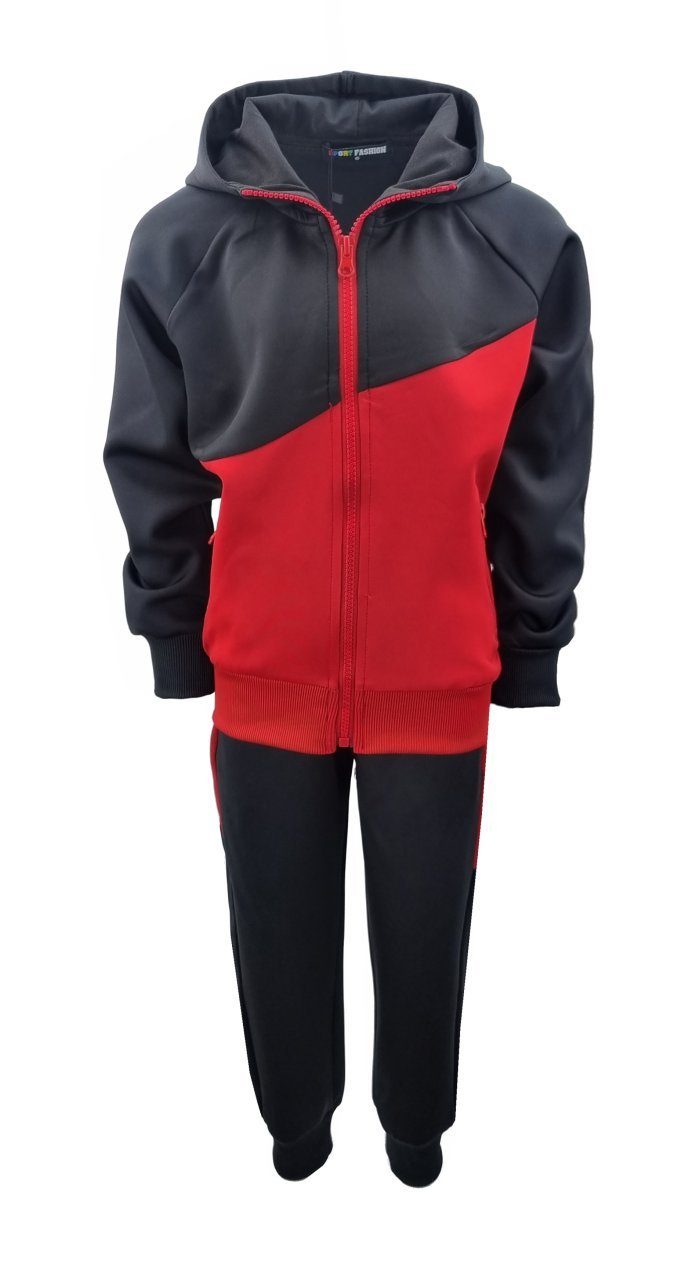 Hessis Trainingsanzug Jogginganzug Freizeitanzug für Jungen und Mädchen JF12 (Jacke mit Jogginghose)