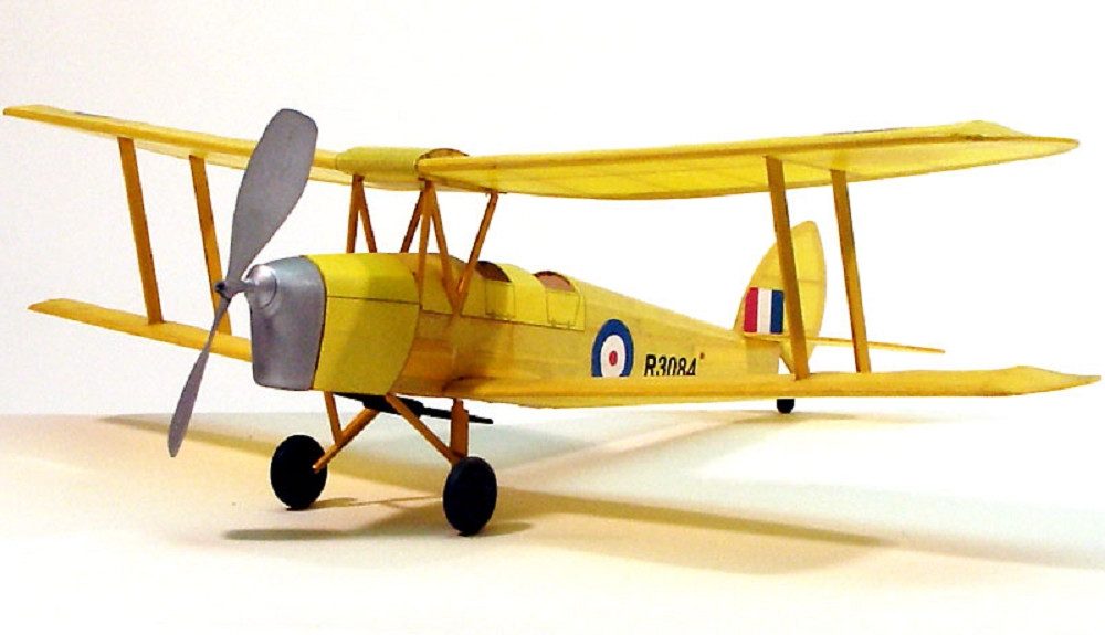 Krick Modellbausatz Dumas Aircraft Flugzeug Doppeldecker Tiger Moth Balsabausatz