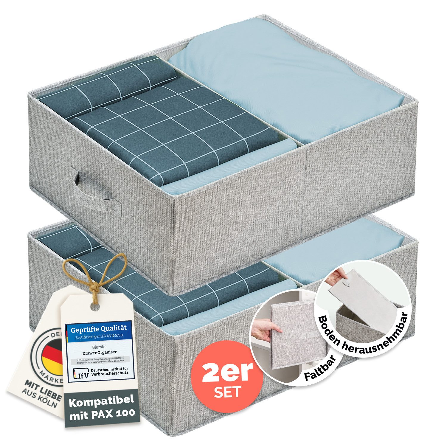 Blumtal Faltbox HEMNES, MALM, PAX Organizer Ordnungssystem Kleiderschrank ( günstig online kaufen