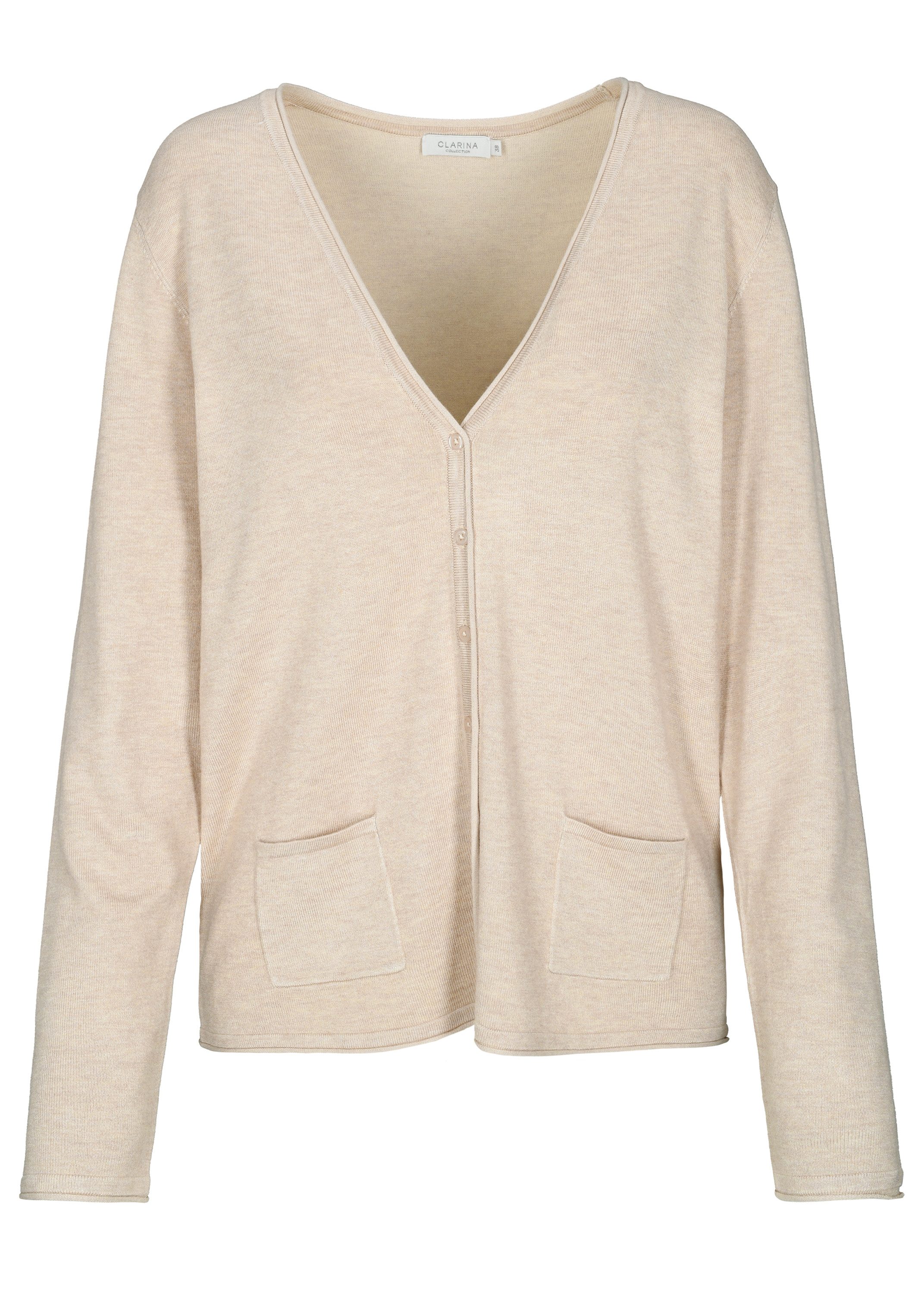 Clarina Strickjacke WALTER Viskose-Polyamid Mischung günstig online kaufen