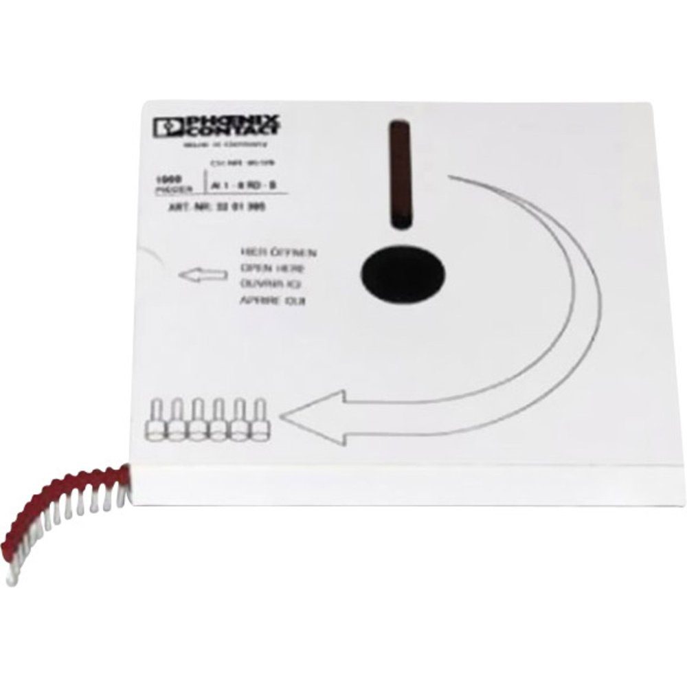 Aderendhülsen Phoenix Contact 3201576 Aderendhülse 0.75 mm² Teilisoliert Weiß 1000 S