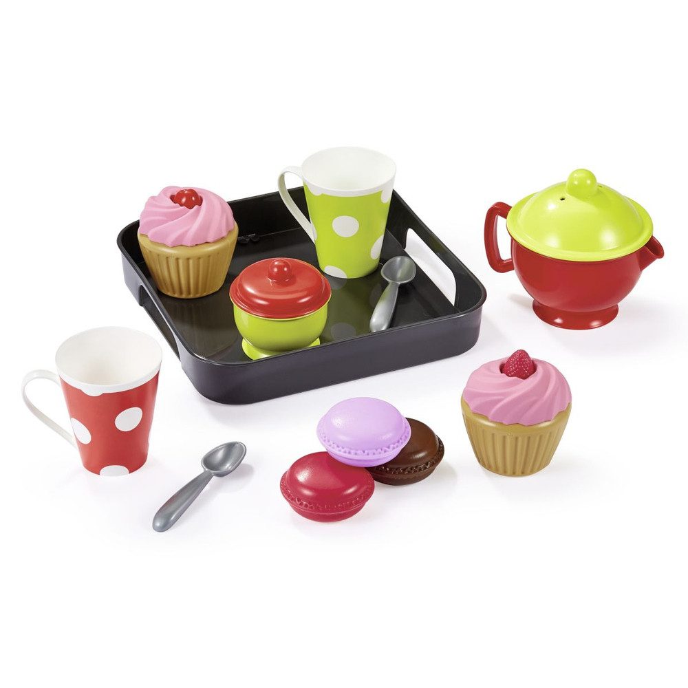 Ecoiffier Spielküche Tee Set - Tablett mit Cupcakes Kunststoff