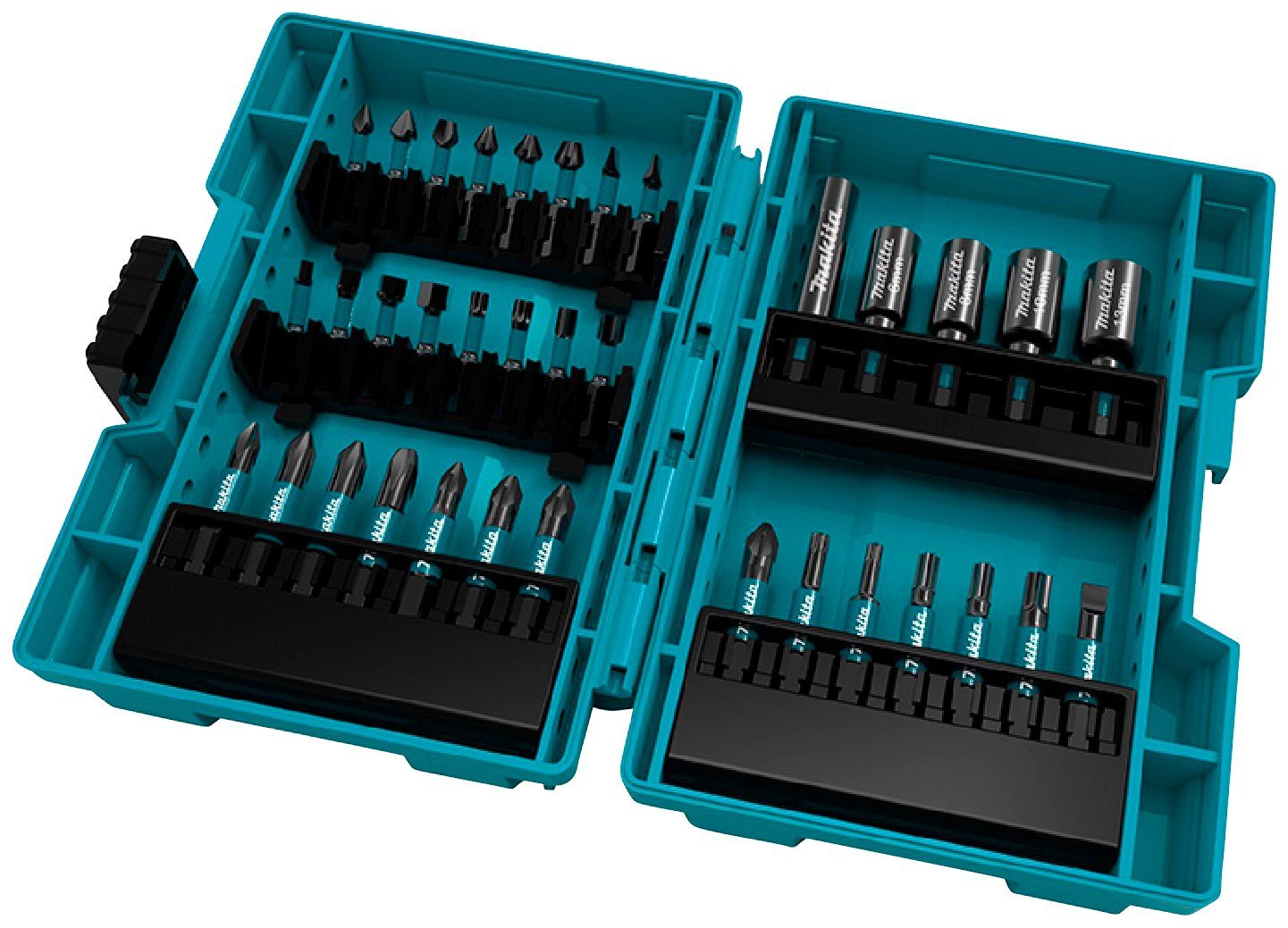 Makita Bit-Set B-66880, 35-St., 35-tlg., inkl. Aufbewahrungskoffer