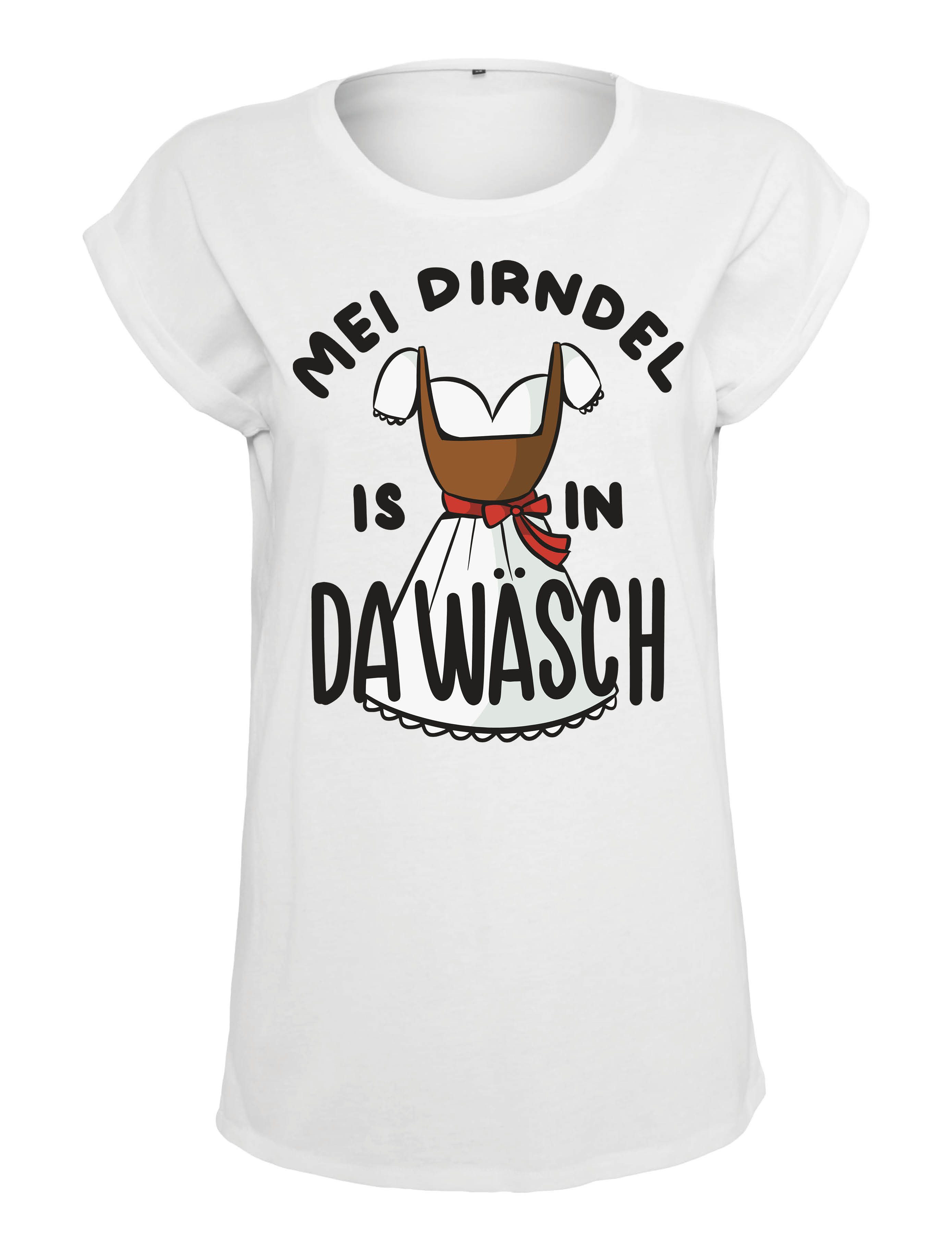 Youth Designz Print-Shirt "Dirndl in da Wäsch" Damen T-Shirt Statement Gesc günstig online kaufen