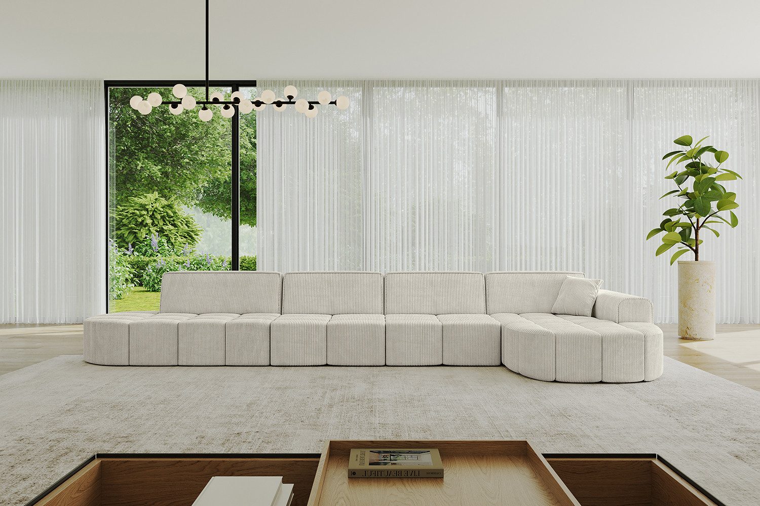 ALTDECOR Ecksofa Livo-L3, Sofa Praktische Bequeme Funktionsecke Couch L-Form Eckcouch, Corner Sofa L-Form Vielseitige Sofa Wohnlandschaft Wohnzimmer