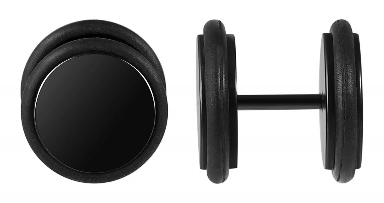 Adelia´s Paar Ohrhänger Unisex Ohrstecker aus Edelstahl Ø 12 mm