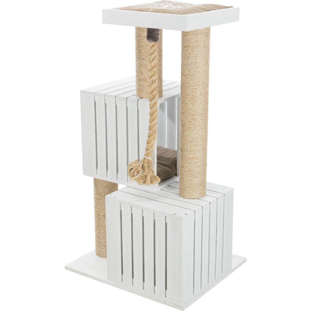 TRIXIE Kratzbaum BE NORDIC Kratzbaum Skadi - weiß - 114 cm