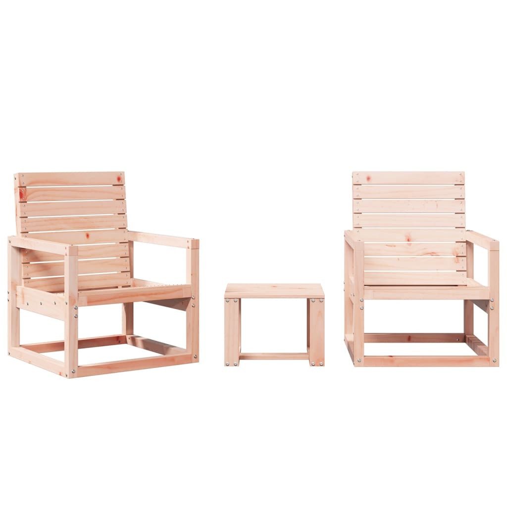 vidaXL Gartenlounge-Set 3-tlg. Garten-Lounge-Set Massivholz Douglasie günstig online kaufen