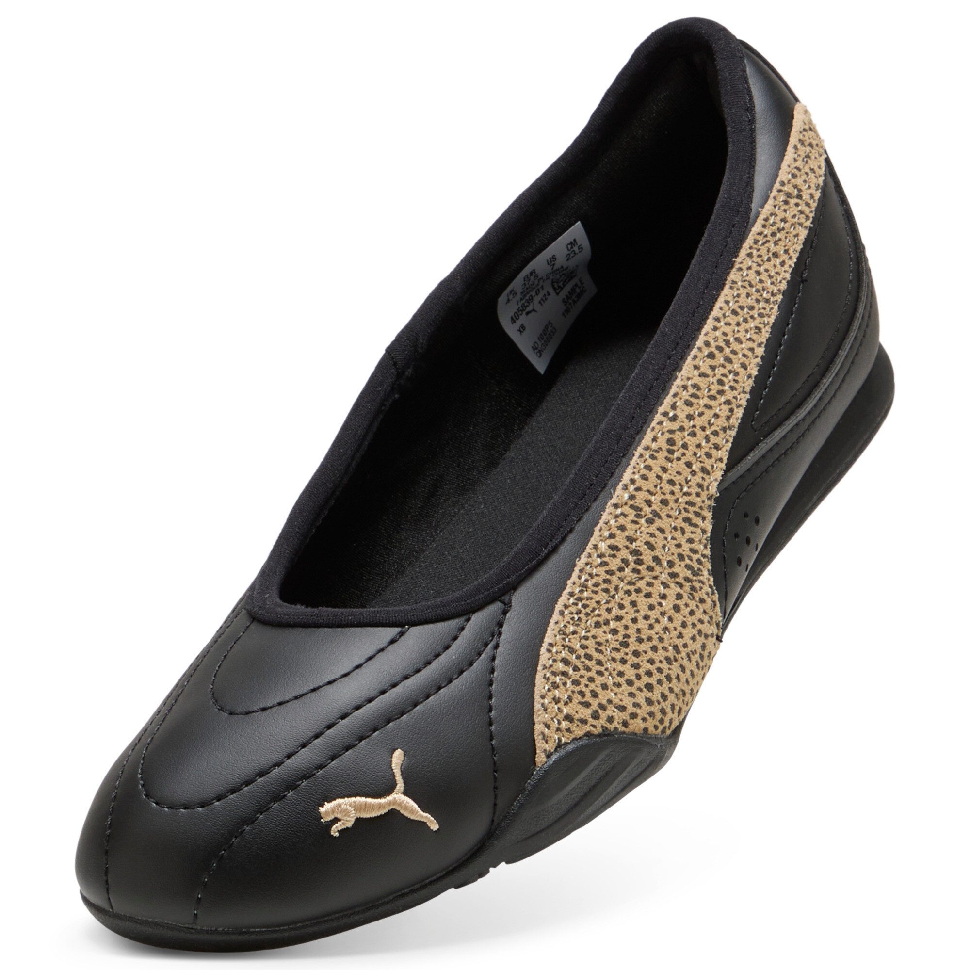 PUMA CATCH SOLEIL BALLERINA TOPCAT Sneaker mit Leo-Print, mit Schnürung, mit profilierter Gummi-Laufsohle