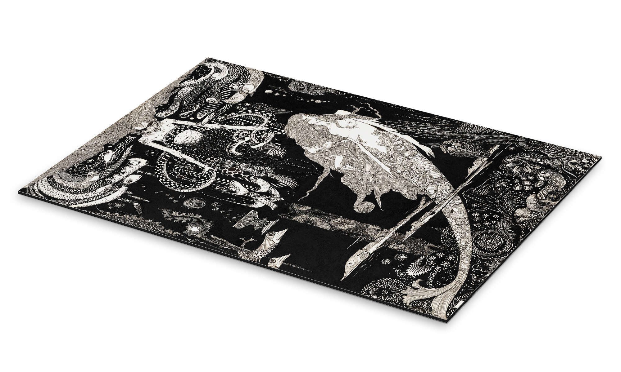 Posterlounge Wandbild Die kleine Meerjungfrau, Harry Clarke, erhältlich als Poster, Leinwandbild, Wandsticker oder Acrylglasbild