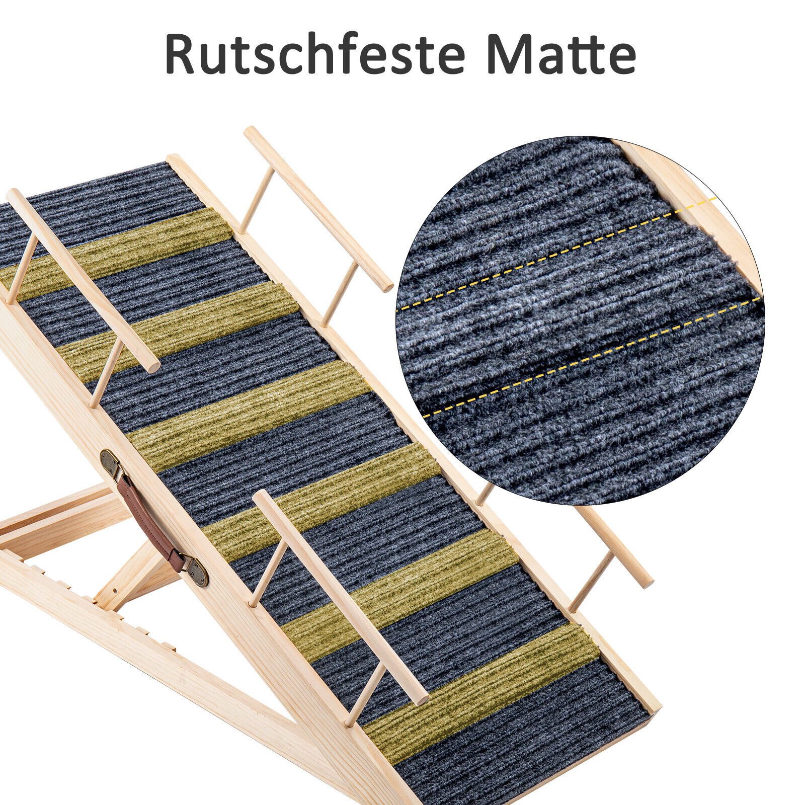 Youyijia Haustiertreppe Hunderampe Treppen & Stufen für Hunde Haustierrampe Klappbare