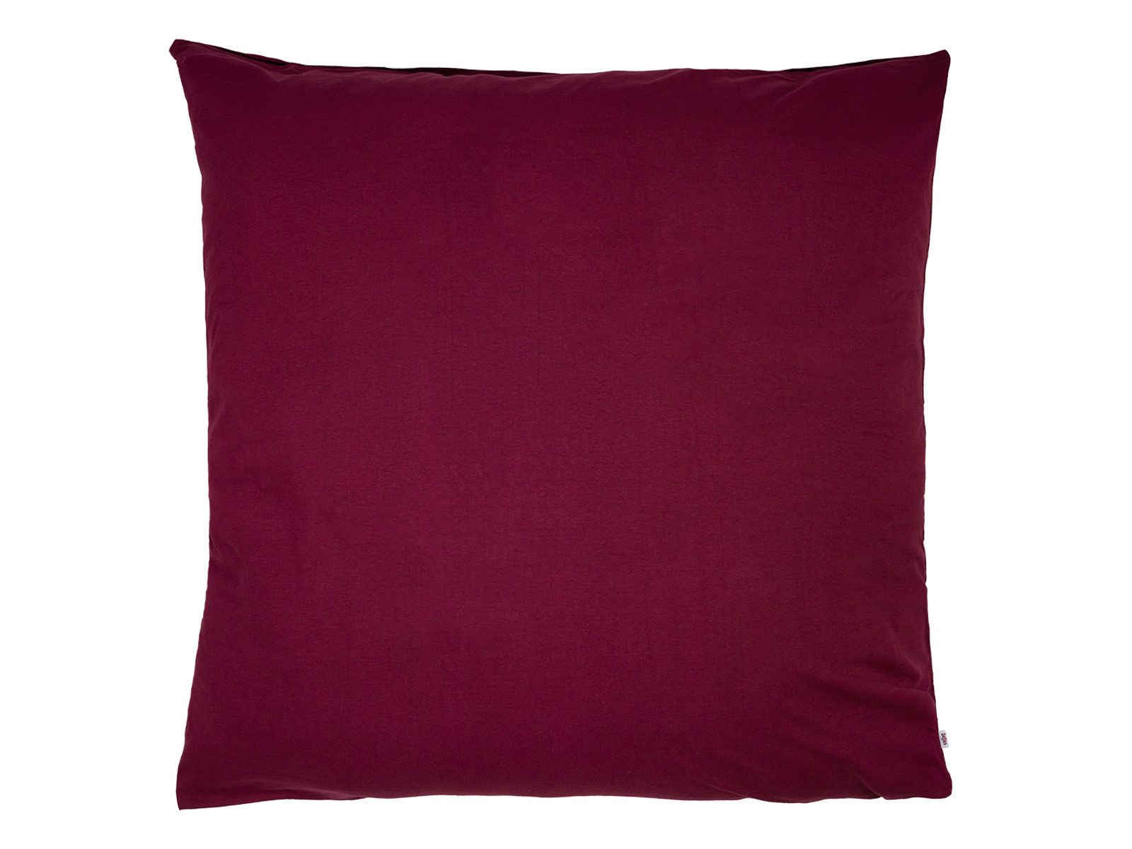 beties Kissenbezüge BasicSoft, (1 Stück), ca. 80x80 cm Jersey 100% Baumwolle (rhododendron-rot)