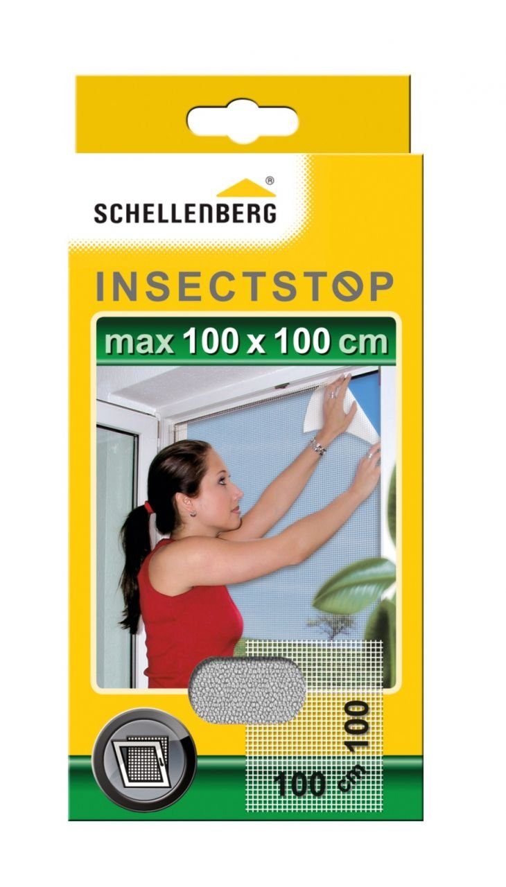 x Fliegengitter 100 Fliegengitter-Gewebe 100 weiß Schellenberg cm SCHELLENBERG
