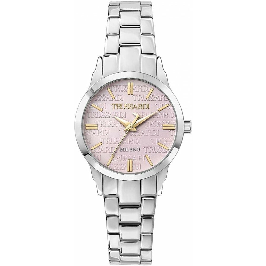 Trussardi Luxusuhr Damen Uhr, T-Bent Kollektion, Nur Zeitanzeige, Edelstahl