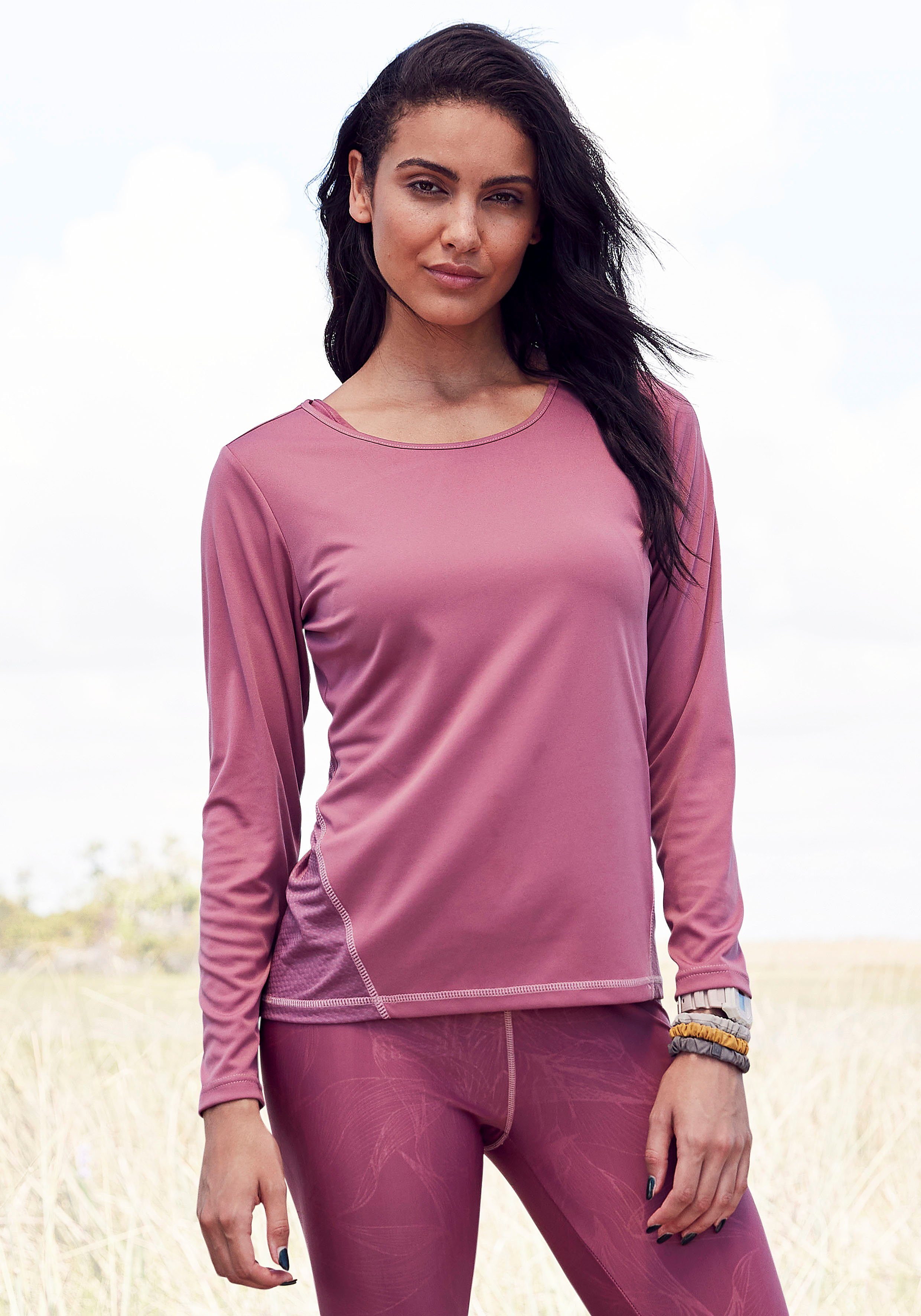 LASCANA ACTIVE Funktionsshirt mit Mesh-Einsatz günstig online kaufen