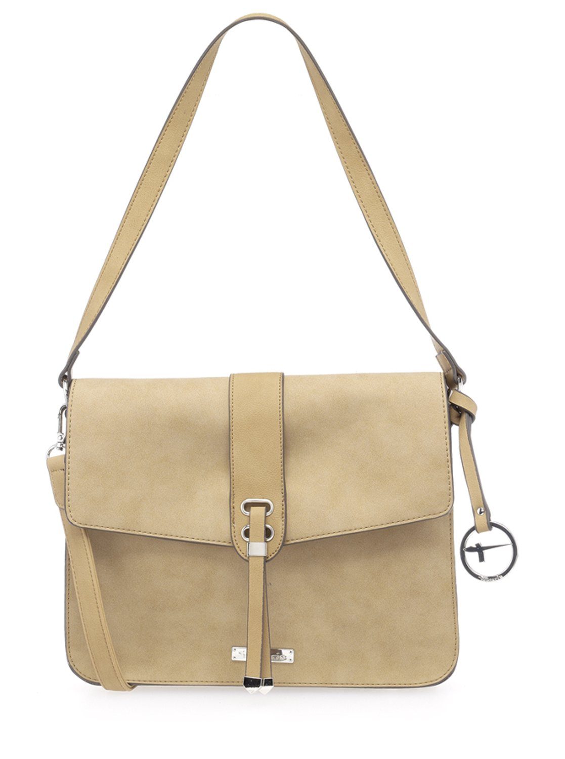 Bag Tamaris Crossbody Umhängetasche, Damen Umhängetasche (Set), schmückende Vina camel M Ösen