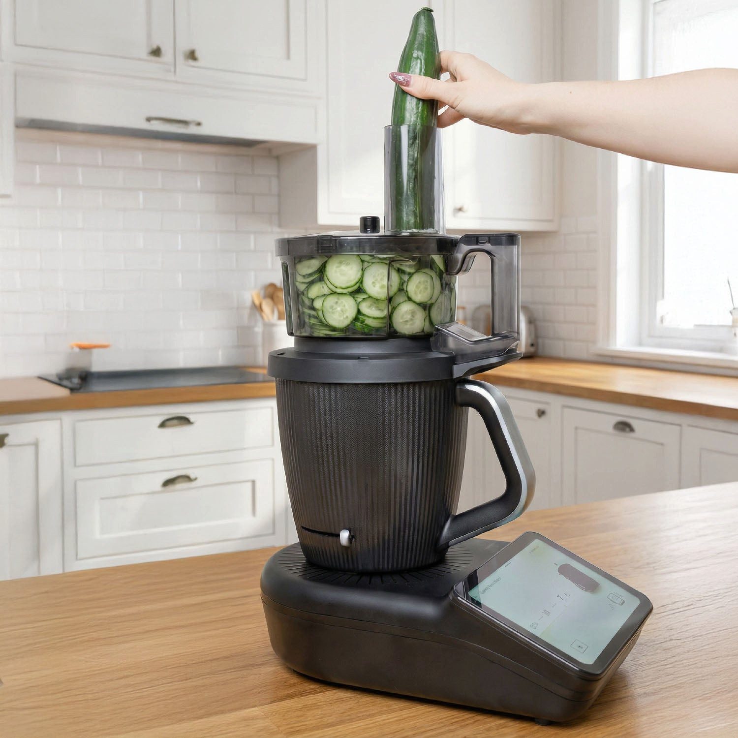 Wundermix Schneideaufsatz WunderSlicer® V2 für Thermomix, Zubehör für TM7, TM6, TM5, Gemüseschneider mit 1.500g Fassungsvermögen