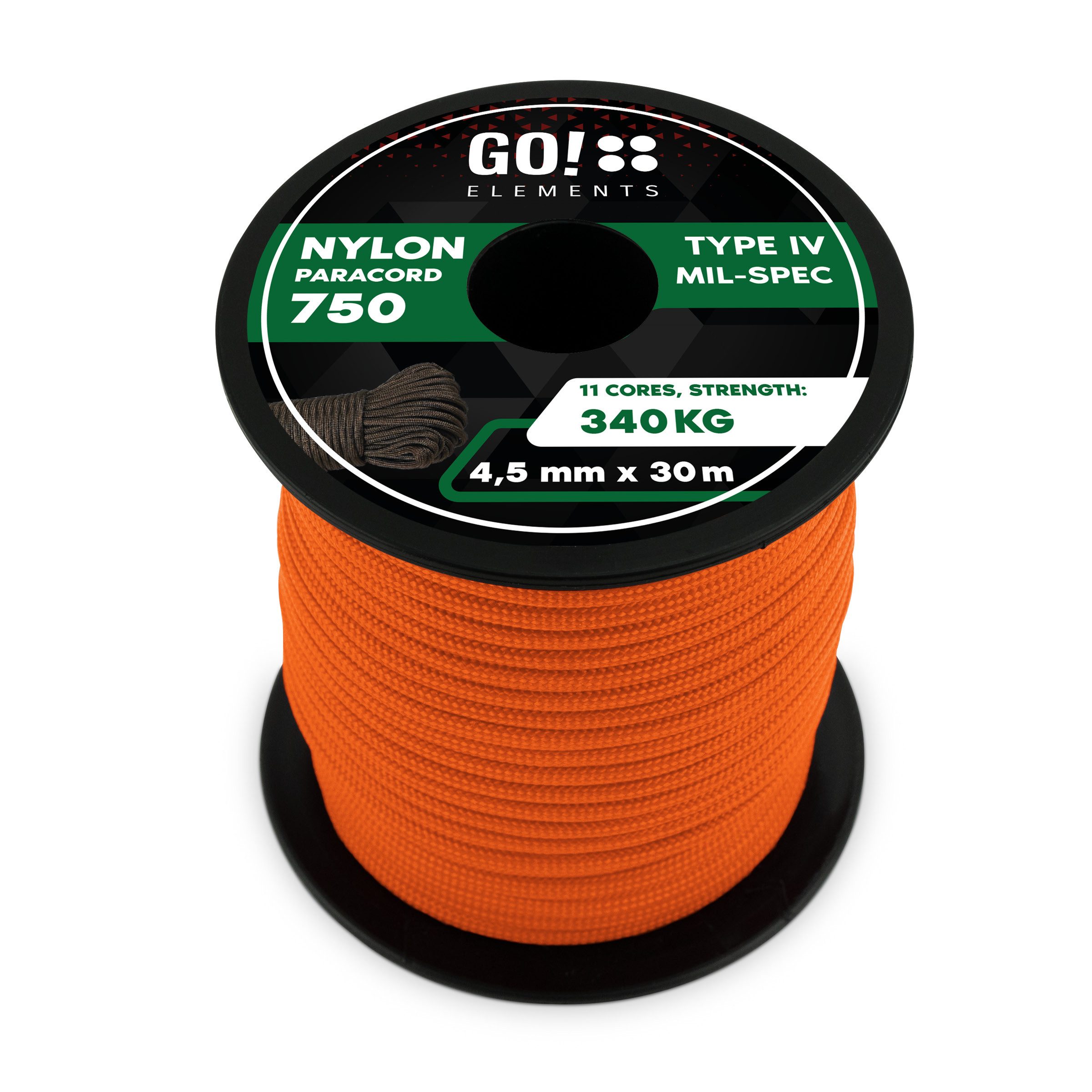 GO!elements Paracord 750 - 4,5mm Seil