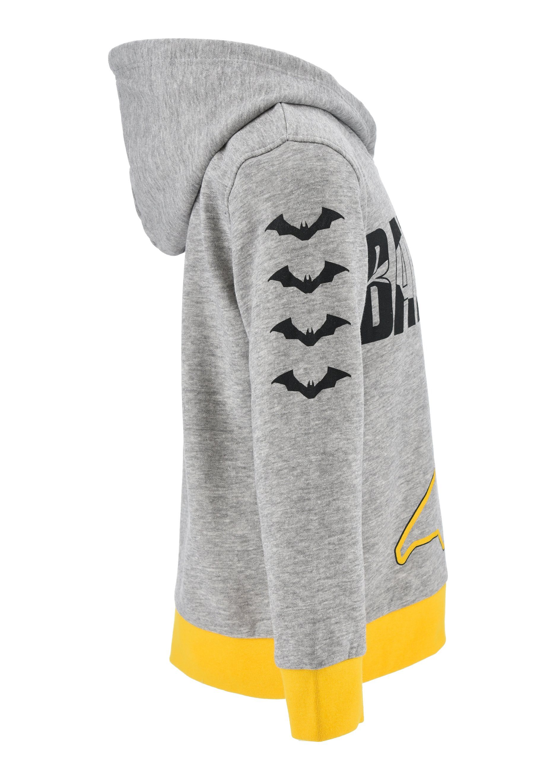 Kapuzensweatshirt Batman Sweat-Shirt Pullover Knight Sweater Dark Grau