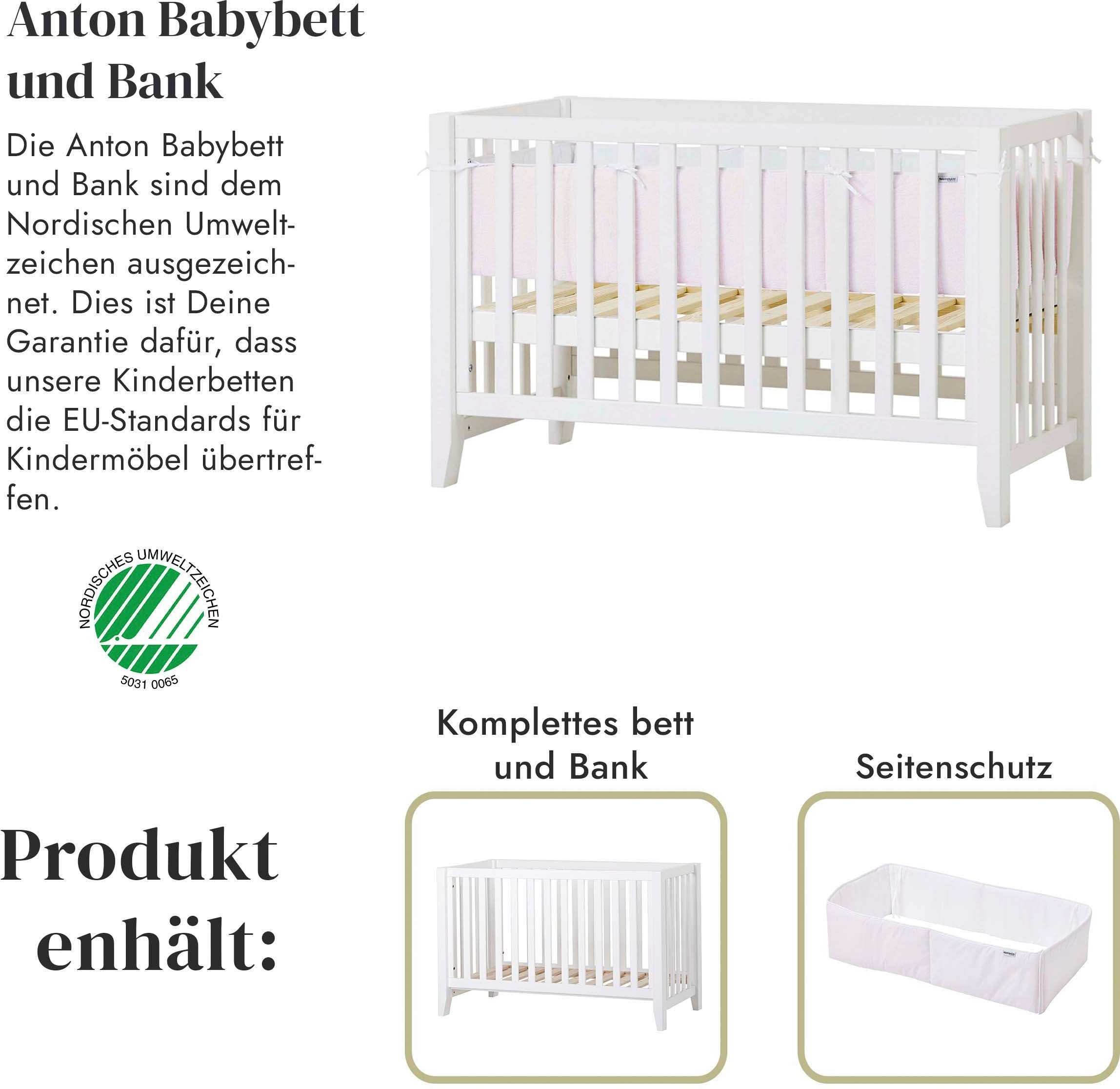 (Set), in verschiedenen Babymöbel-Set Hans Hoppekids Zusammenstellungen Christian, weiß/rosa hoppekids