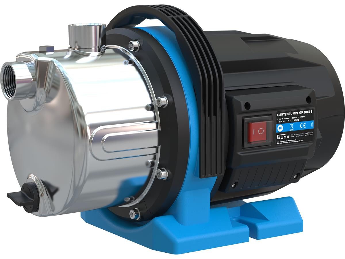 Güde Gartenpumpe GP 1045 E, 1,0 kW Motorleistung, 4500 l/h max. Fördermenge, 8 m max. Ansaughöhe