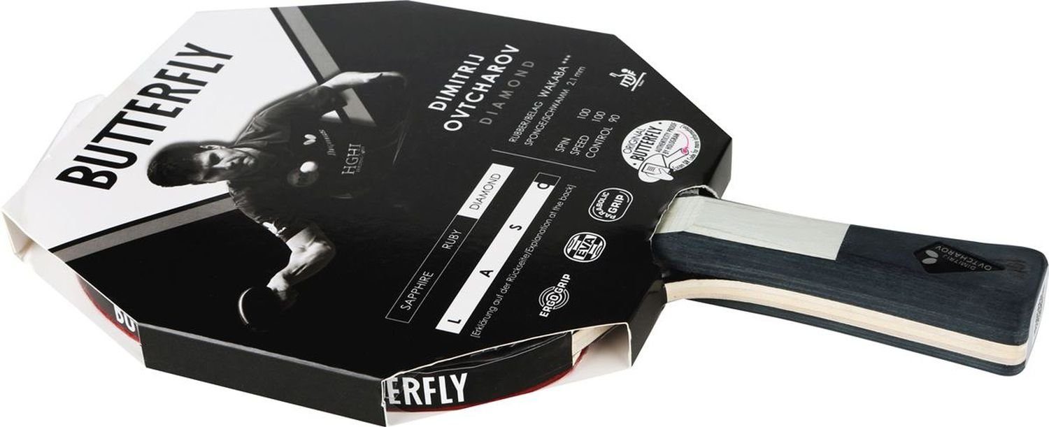 Butterfly Tischtennisschläger Tischtennisschläger Dimitrij Ovtcharov Diamond, Tischtennis Ракетки Racket Table Tennis Bat