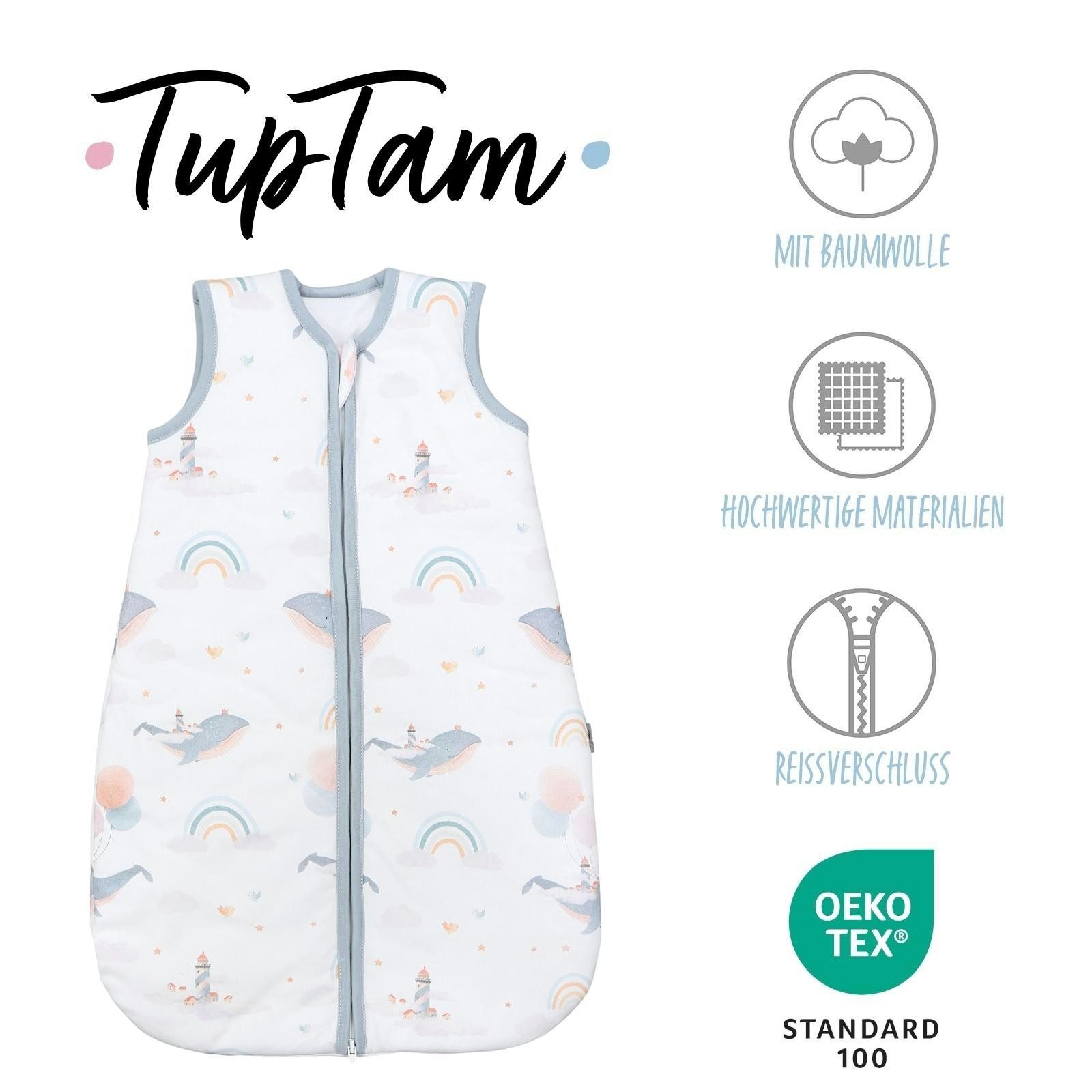 TupTam Babyschlafsack Kugelschlafsack ohne Ärmel 2.5 TOG Ganzjahr – Bild 2 von 5