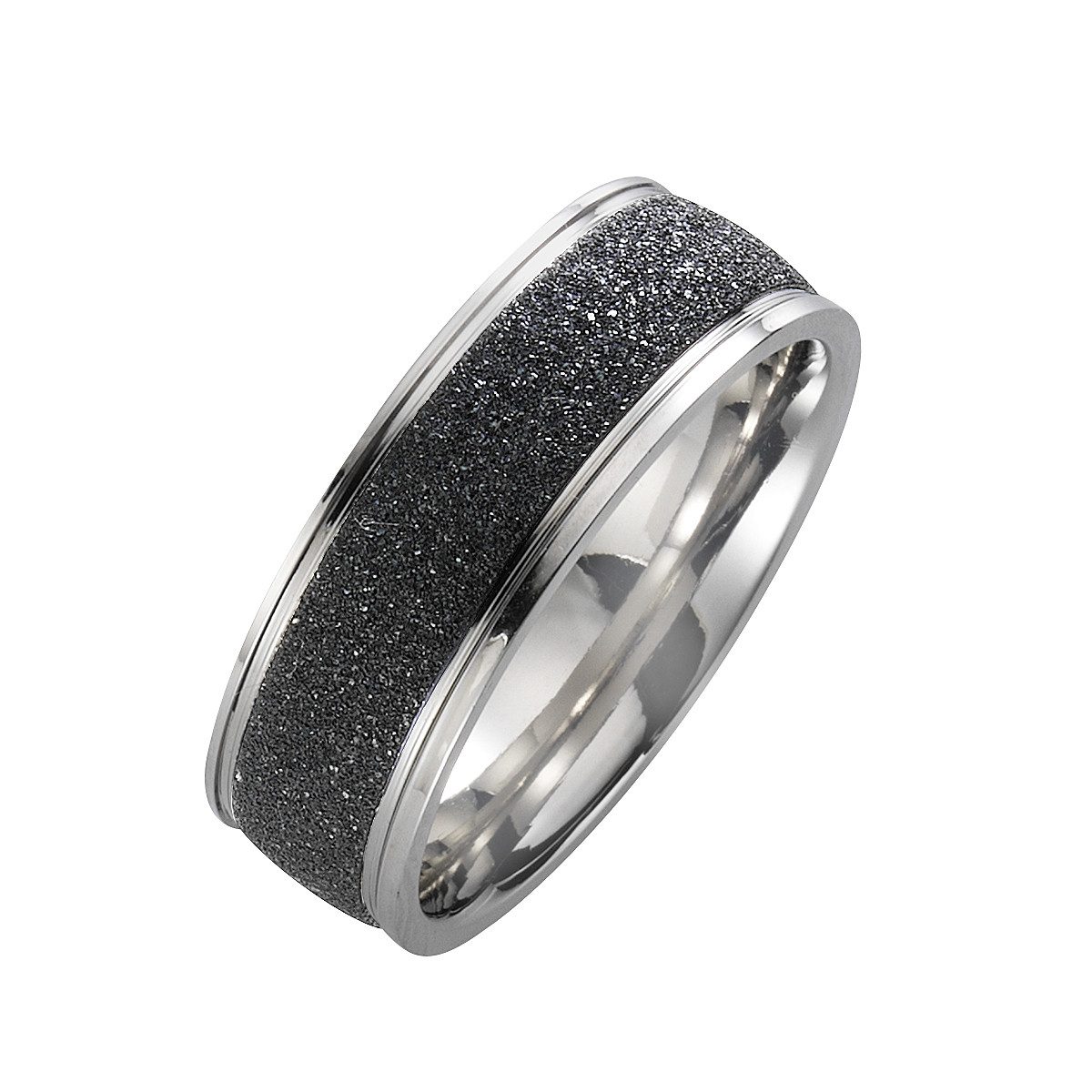 Fingerring Edelstahl 2farbig