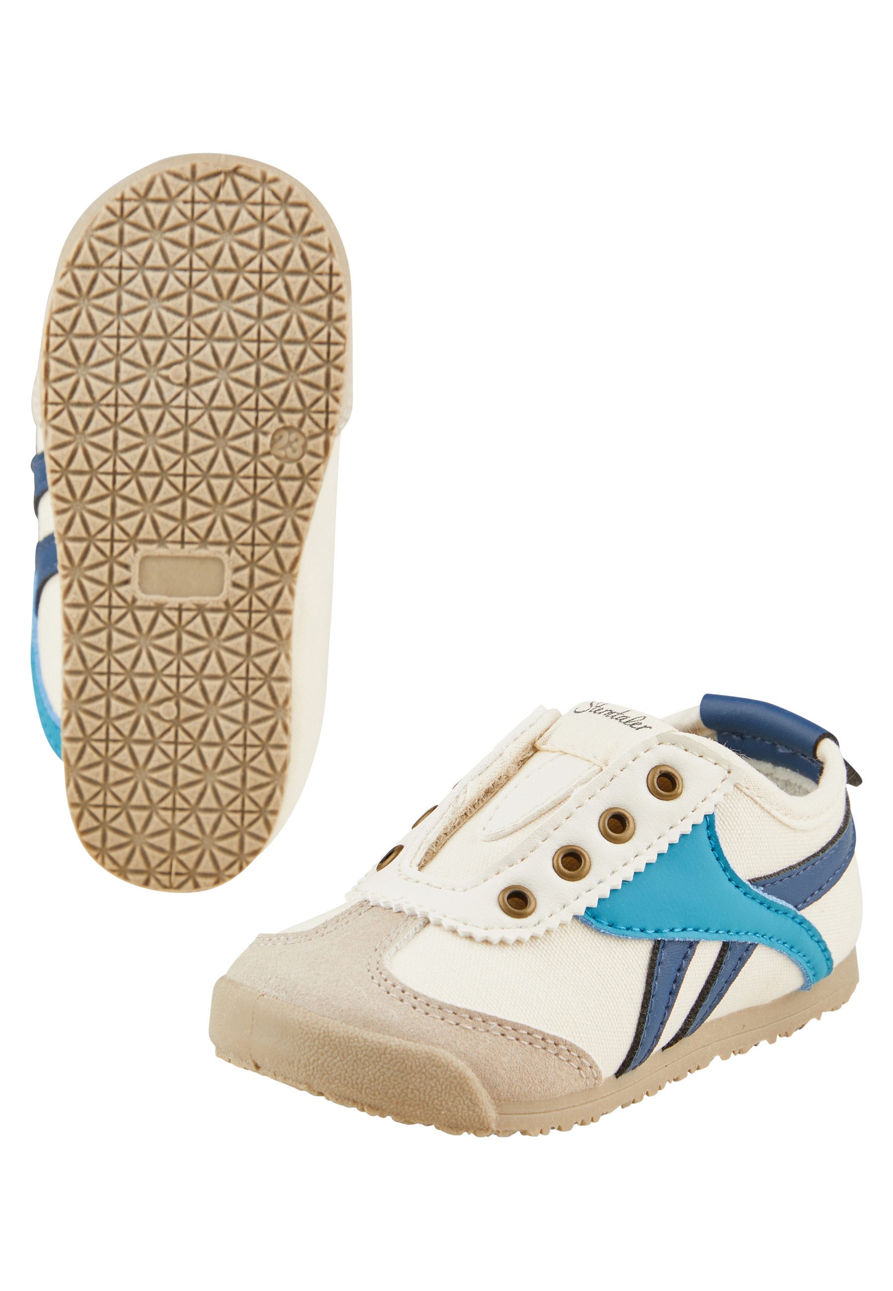 Sterntaler® Sneaker Farbmix Krabbelschuh (1-tlg) Sneaker mit Klettverschluss, Sterntaler-Logo und rutschfester Sohle
