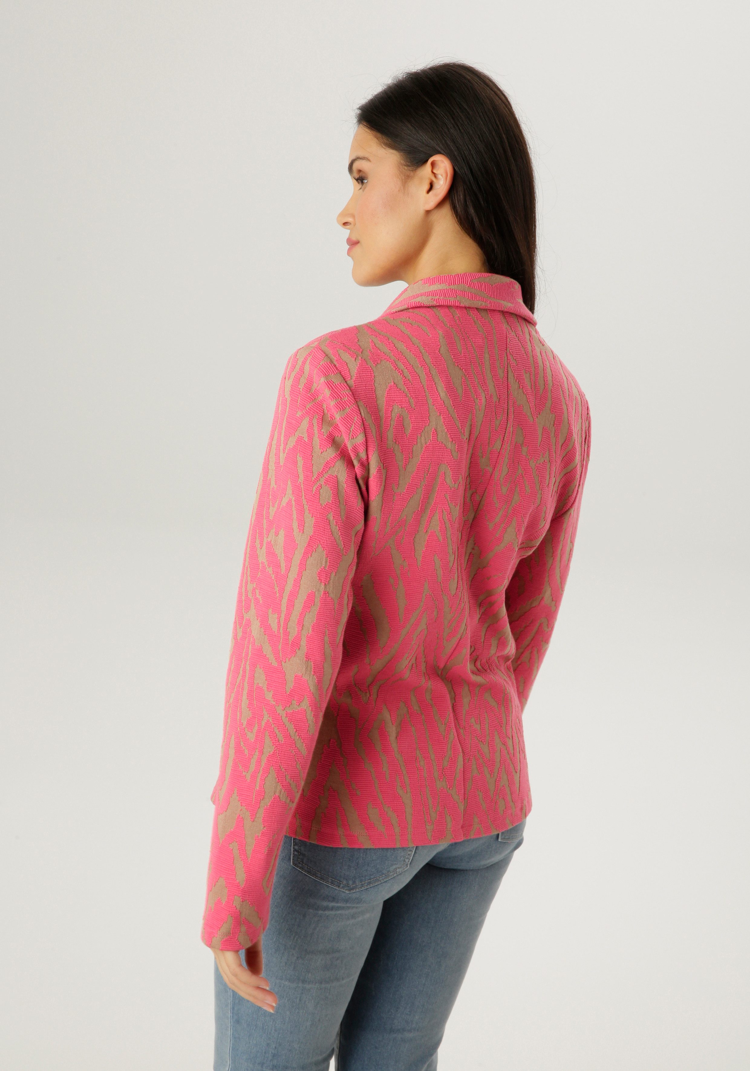 Aniston SELECTED Kurzblazer in trendy Jacquard-Qualität - NEUE KOLLEKTION