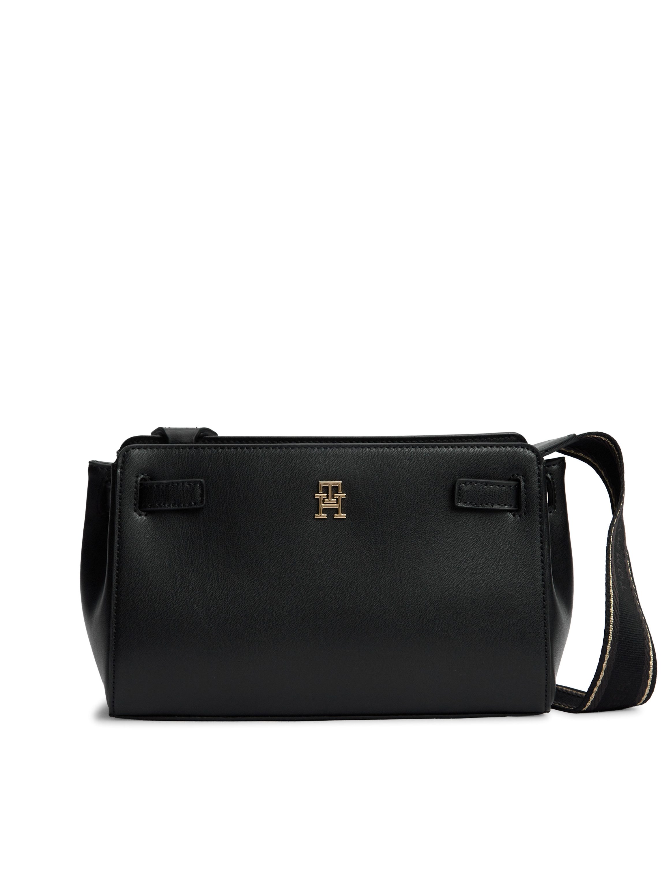 Tommy Hilfiger Mini Bag TH JOY CROSSOVER, Damen Schultertasche, Umhängetasche mit goldfarbenem TH-Logo