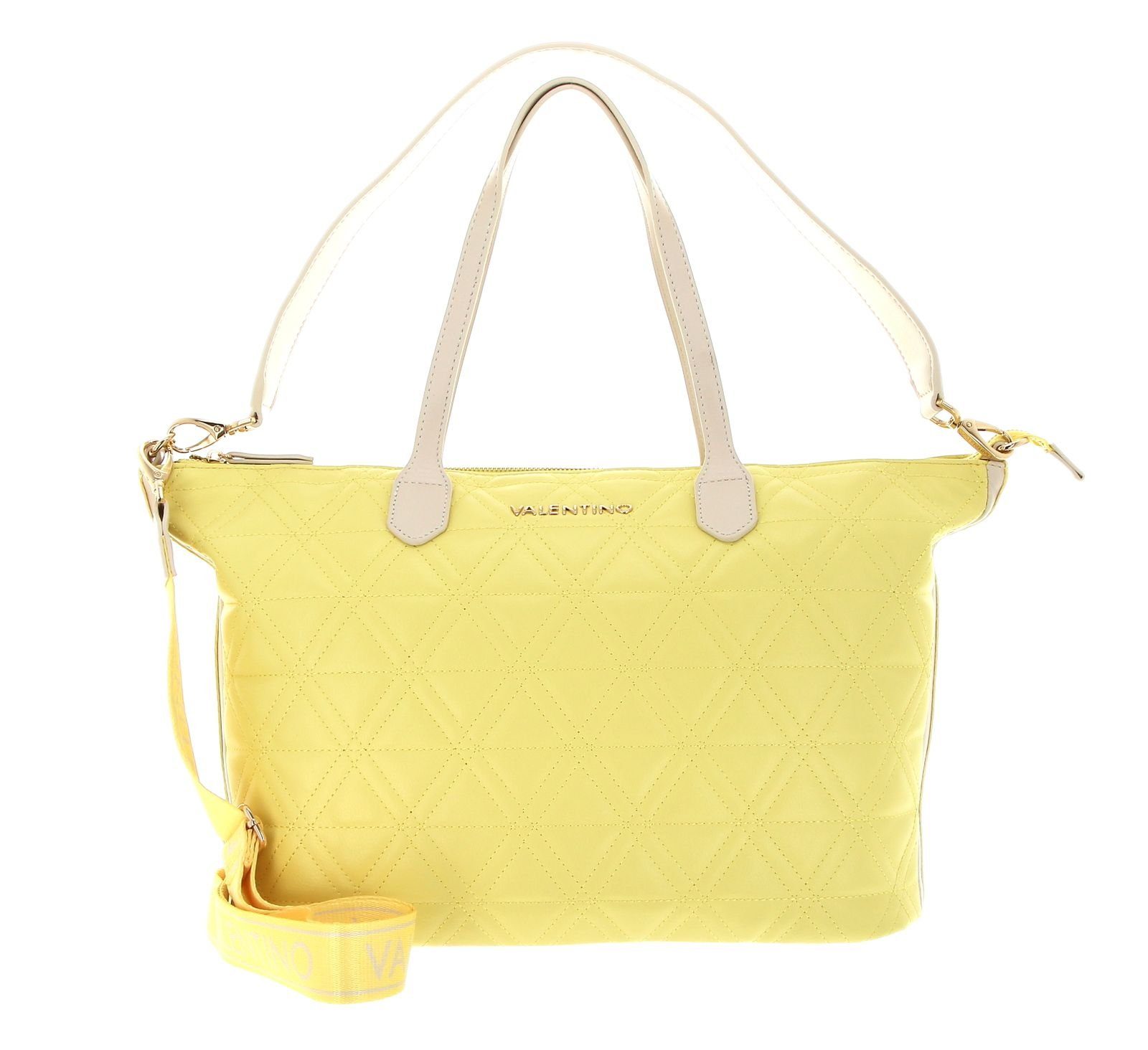 VALENTINO BAGS Lime / Palm Re Shopper Ecru