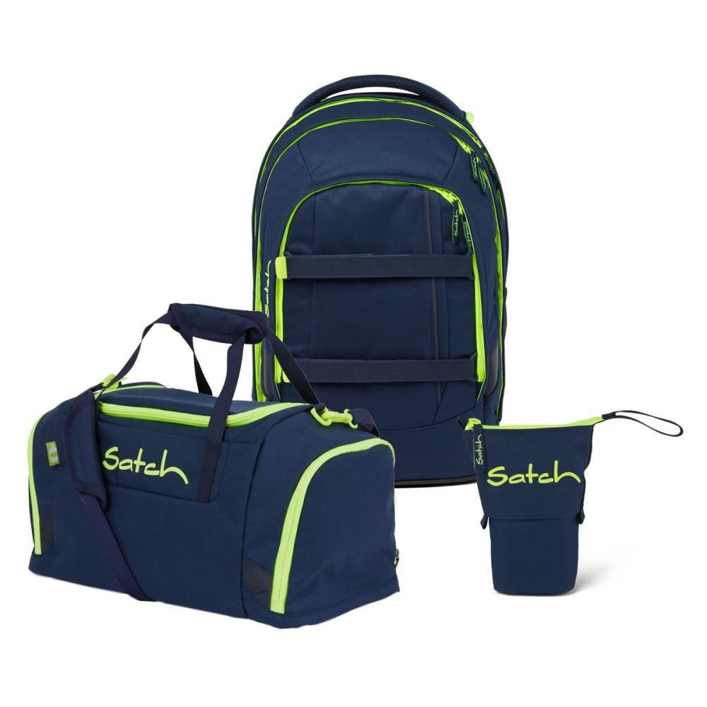 Satch Schulrucksack Pack (3tlg., inkl. Pencil Slider und Sporttasche)