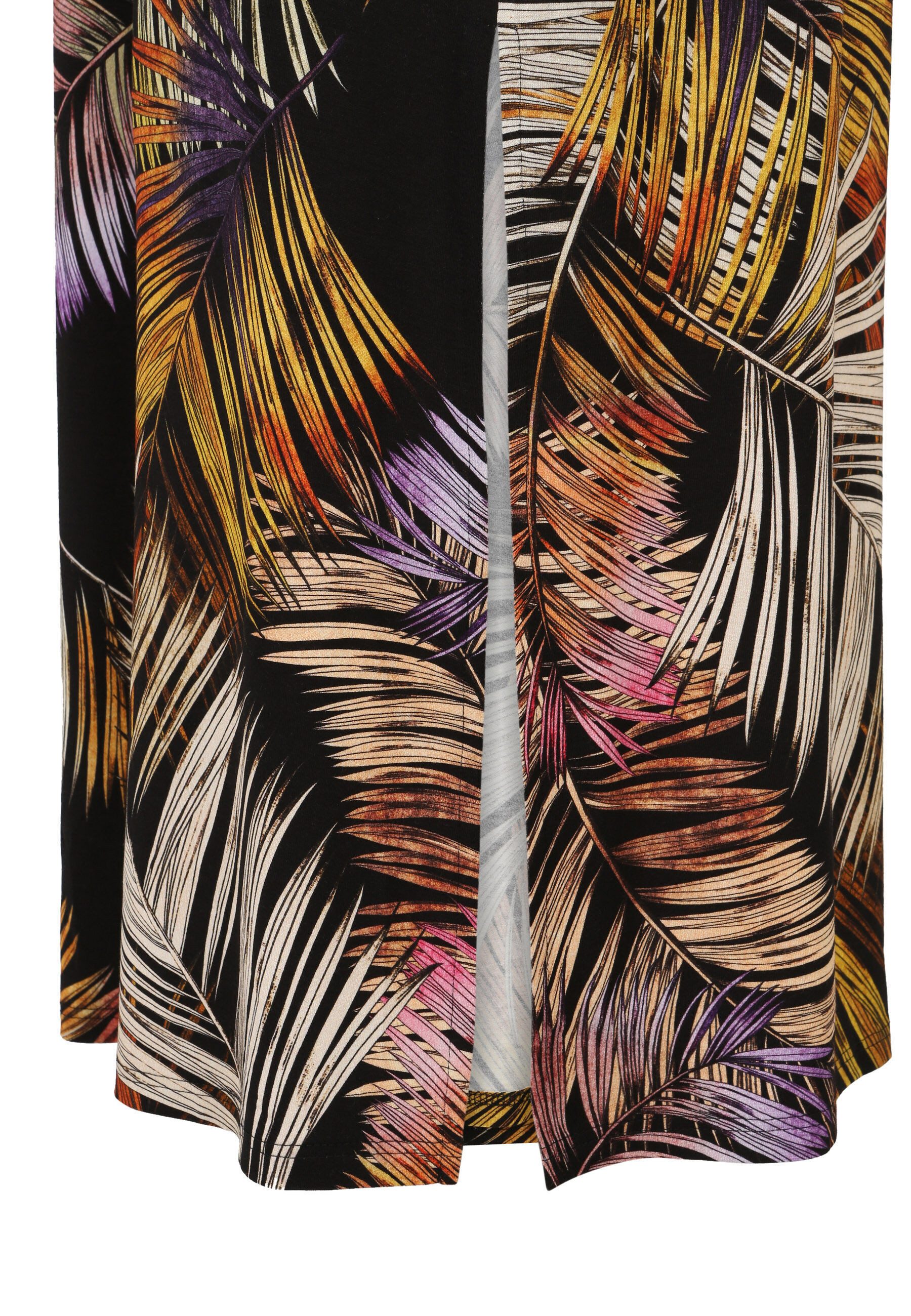 Doris Streich Shirtkleid (1-tlg) mit Palmwedel-Print