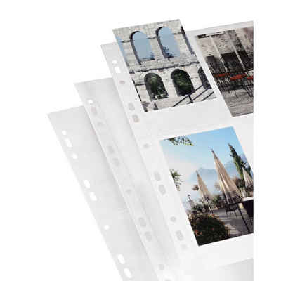 Hama Foto-Hülle Foto-Hüllen, DIN A4, für 8 Fotos im Format 10x15 cm, Weiß, 10 Stück