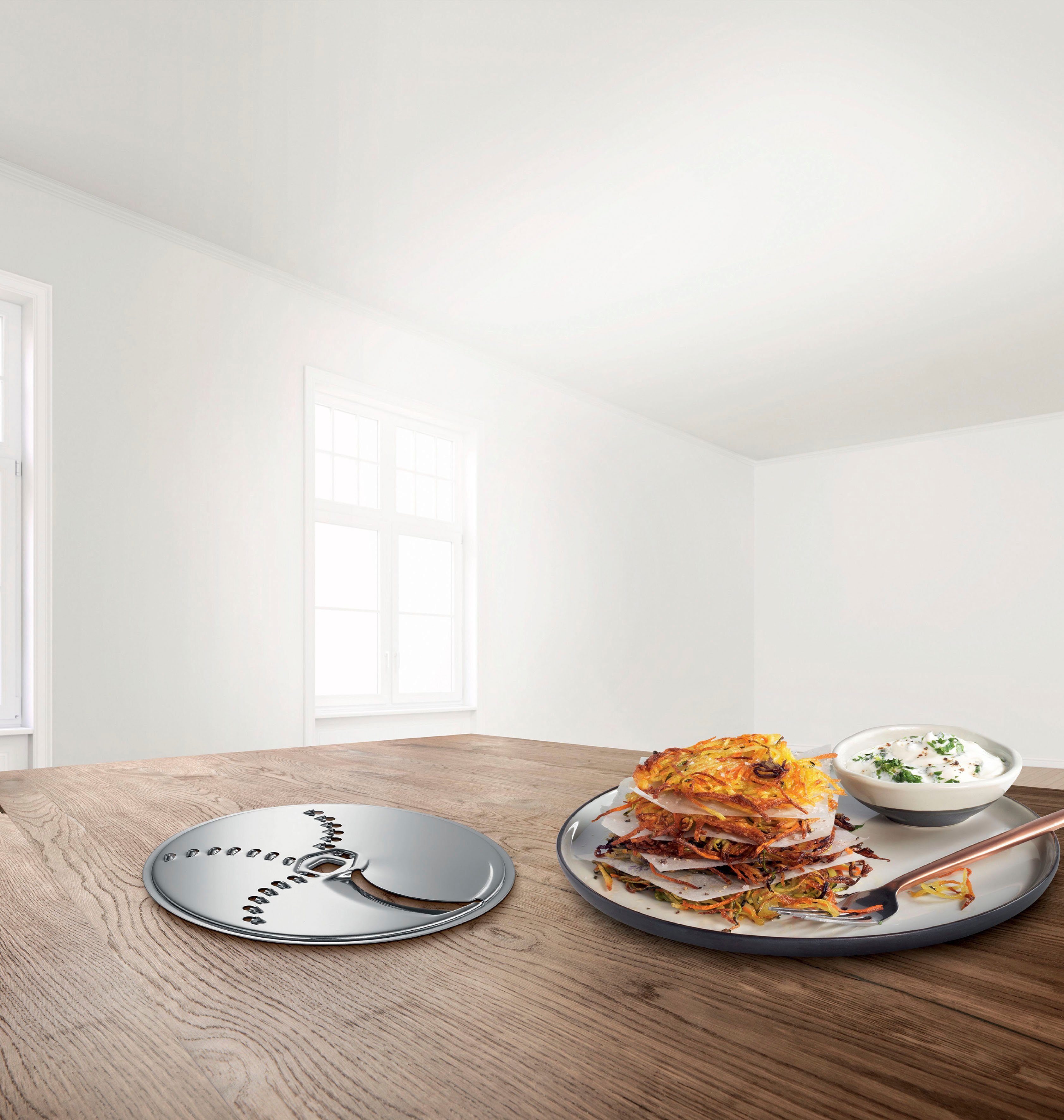 BOSCH Gemüseschneidaufsatz MUZ45KP1, Zubehör für Küchenmaschine MUM 4, MUM 5, MUM Serie 2 – Bild 2 von 3
