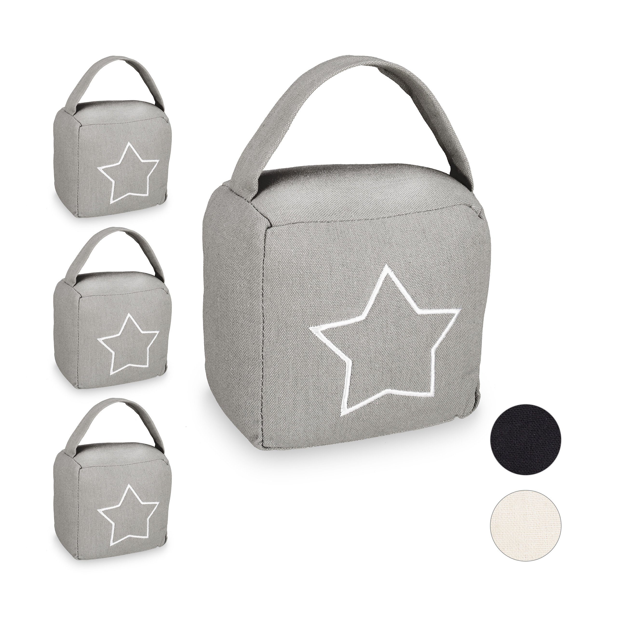 relaxdays Türstopper 4 x Türstopper Sack günstig online kaufen